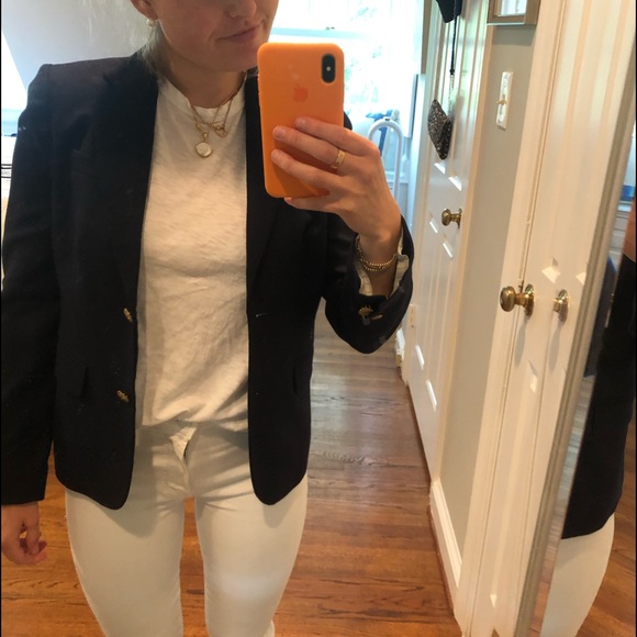 J Crew Classic Navy Blazer NWOT - Picture 6 of 7